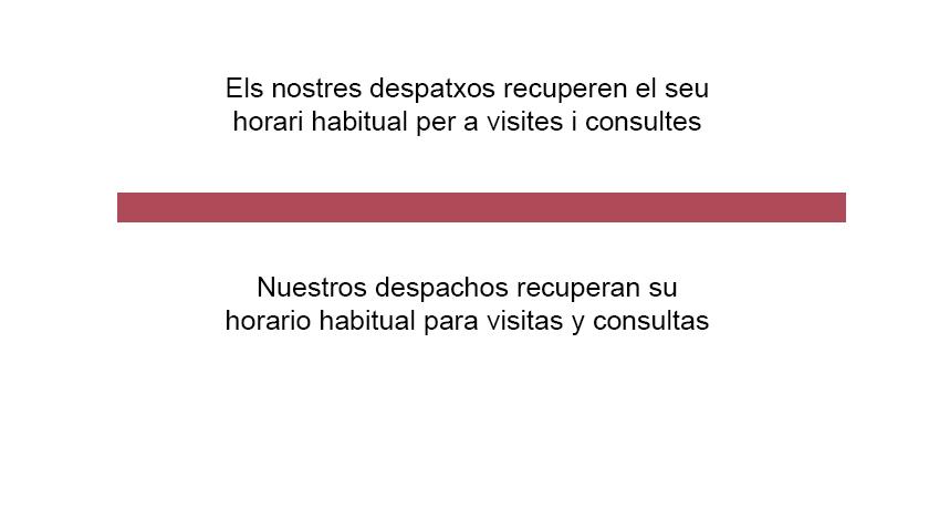 Atenció i servei durant el desconfinament