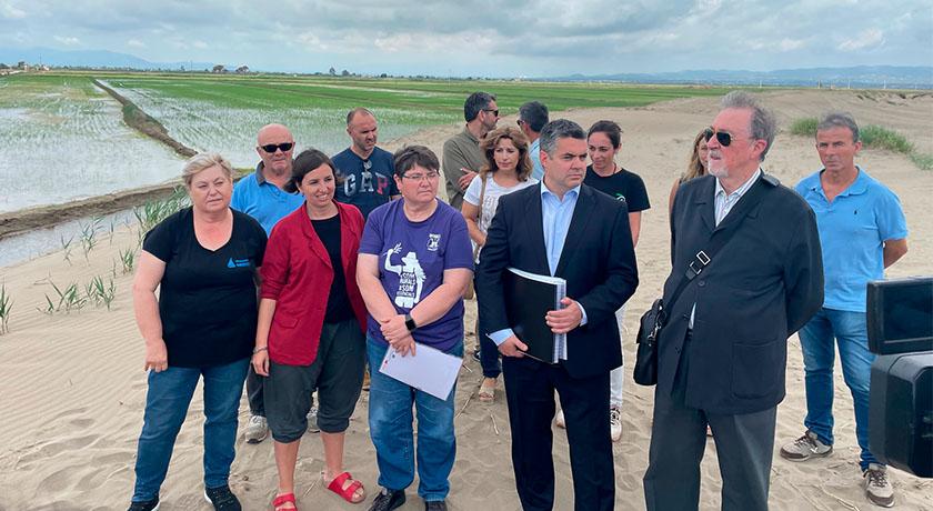Un grupo de 22 propietarios demanda al Estado por la regresión del Delta del Ebro