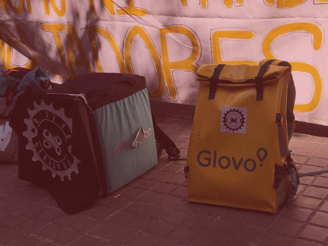 Los repartidores de Glovo denuncian ante la Inspección de Trabajo la condición de falsos autónomos