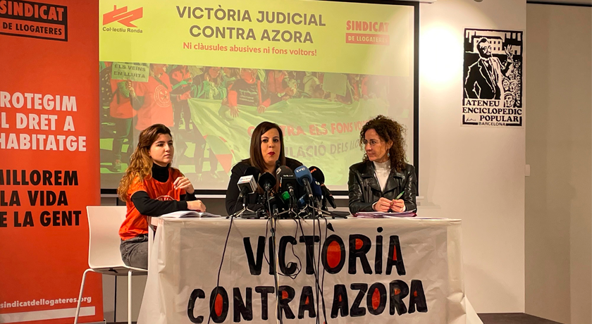 «Victoria histórica» contra Azora por incluir cláusulas abusivas en los contratos de alquiler